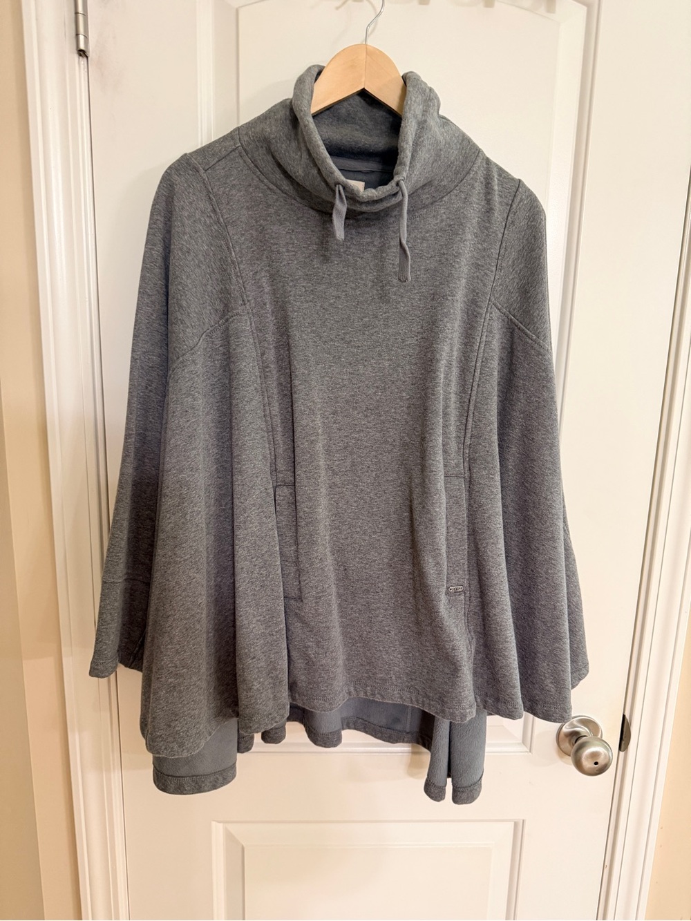 UGG Heather Gray Cowl Neck Funnel Sweater